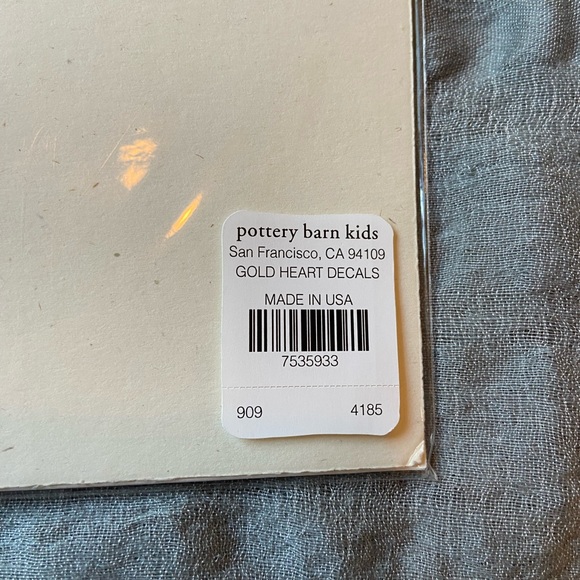 Pottery Barn Kids Gold Heart Wall Decals - Picture 3 of 3